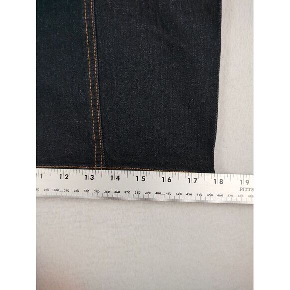 Chicways Denim Dress Women's Small Classiccore Minimalist Retro Basic  Full‎ Zip - Picture 9 of 9